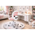 Крісло обертове дитяче PERFECT KIDS PANDA PINK10